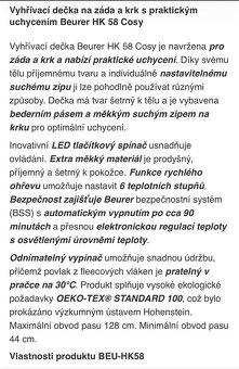 Vyhřívaná deka na zada zn.Breuer - 7