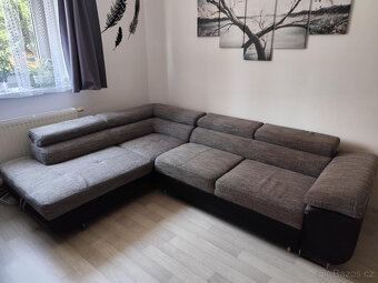 rozkládací sedací souprava 280x200cm s úložným prostorem - 7