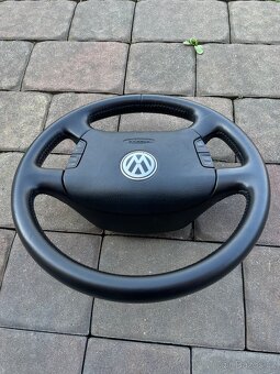 Kožený volant pro VW Golf 4 / Passat B5 s multifunkcí - 7