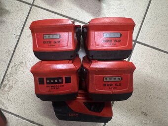 Aku Set Hilti 22volt + 5x baterie b22 + nabíječka - 7
