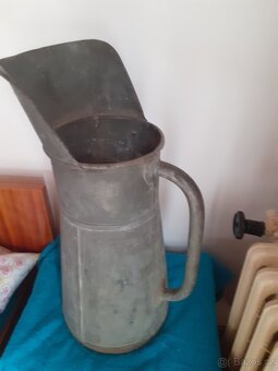 Starožitna  velká  nádoba měrka  do pivovaru, demizon - 7