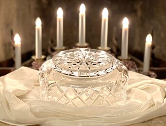 Luxusní masivní broušená mísa Bohemia Crystal - 7