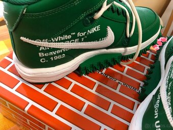 Nike Air Force 1 Mid Off-White Pine Green 42,5 nove - 7