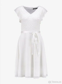Slavnostní společenské šaty bílé Swing L 40 - 7