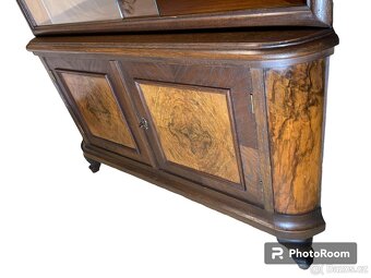 Starožitný rohový skleník s kořenicí Art Deco - 7