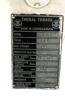 Lis výstředníkový LEN 40 C - 7