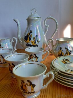 Perleťový porcelánový servis - 7