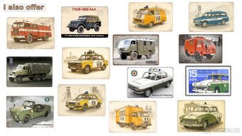 plechová cedule - Tatra 805 požární - 7