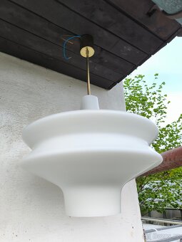 Retro opálový lustr UFO - 70. léta - Karel Volf - 7