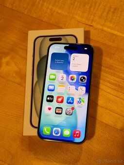 iPhone 15 Blue BATERIE 100% TOP - 7
