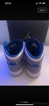 Air jordan 1 mid cement grey/white/ true blues - 7