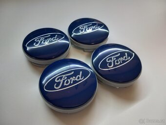 Středové krytky Ford, 54x52mm Modré logo - 7