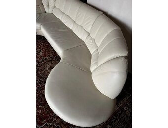 Rohová kožená sedací souprava, 3302 - 7