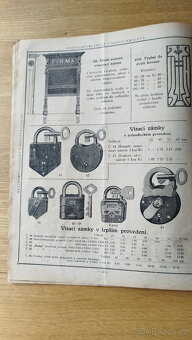 předválečný ceník firmy Bratří Novozámský z roku 1928 - 7