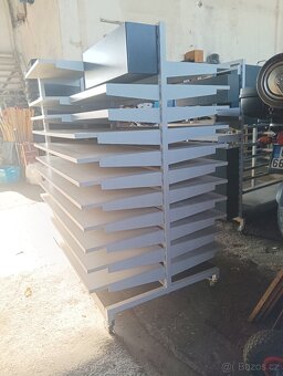 Multifunkční pojízdné regály (dílenský vozík) - 7