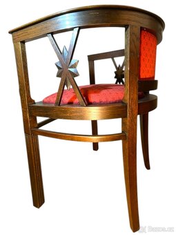 Starožitné křeslo první republika – Art Deco - 7