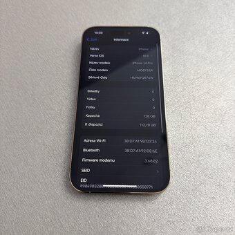 iPhone 14 Pro 128GB zlatý, bez škrábance, rok záruka - 7
