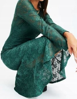 Příležitostní krajkové midi šaty 40/44 - 7