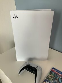 Playstation 5 s mechanikou + 2 hry ( v záruce) + krabice - 7