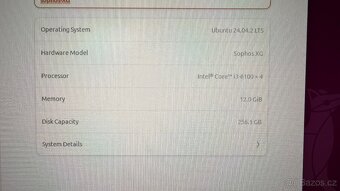 SOPHOS XG310 FW HW, 12GB RAM, SSD 256GB, CPU I3 - 7