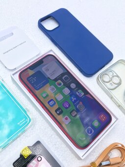 Prodám: KRÁSNÝ 🍏 Apple Iphone 13 128GB RED s příslušenstvím - 7