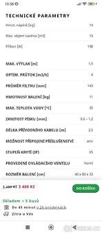 Písková filtrace Swing plus + 14 - 7