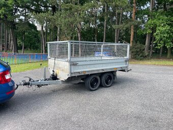 Bržděný sklopný přívěs Saris s klecí 2000 kg, nová STk - 7