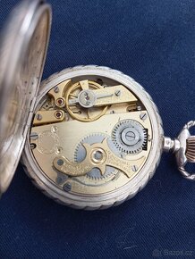 Luxusní stříbrné kapesní hodinky Roskopf - 7