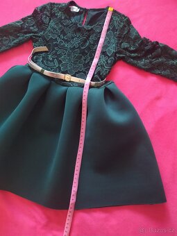 Dívčí elegantní společenské šatičky 92 - 7