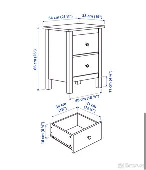 Komoda/noční stolek HEMNES - 7