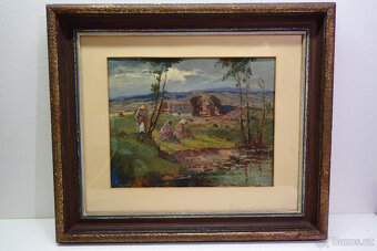 Kolínský F.V. - Dívky u potoka  - 7