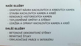 Kachlová kamna - renovovaná - 7
