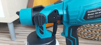 Aku stříkací pistole, pro baterie Makita 18V, nová. - 7