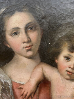 18. století. Italská škola. Madona s dítětem. Starý mistr. S - 7