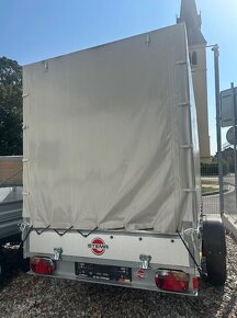 Přívěs valník STL 15-25-15.1 s konstrukcí a plachtou 150cm - 7