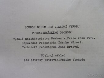A. Houžvička - NORMY TEPLÝCH JÍDEL r. 1968 + dvě další - 7