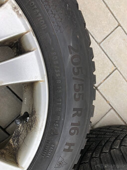 Alu kola R16, 5x112, zimni pneu continental 205/55 R16 - 7