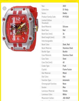 ze sbírky - Invicta S1 Rally Diablo WR100 - 7