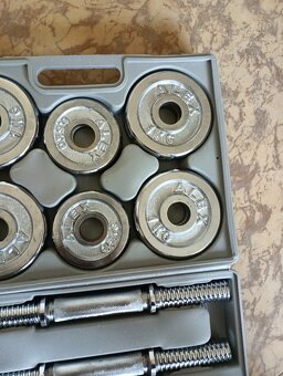 sada cinek 15 kg pochromovane - 7