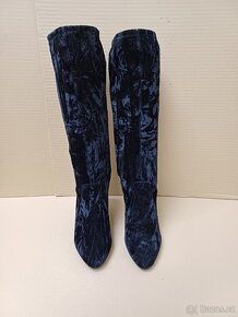 Černé natahovací kozačky vel.39 - 7