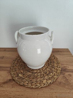 Keramický džbán/váza bílá - 7
