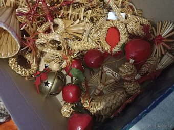 Slaměná dekorace sada - 7