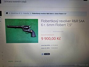 flobertkový revolver saa 6 r.6mm flobert 7,5 - 7