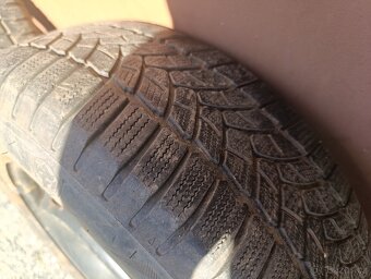 4ks plech 5x100 + pěkné m+s pneu 195/65 r15 - 7