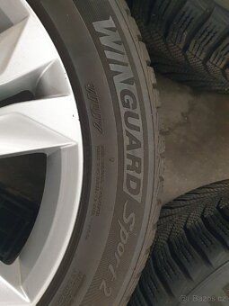 Originální zimní AL kola Seat 5x112 r17 pneu 225/50 r17 - 7