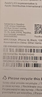 Nový iPhone 16 128Gb černý + záruka - 7