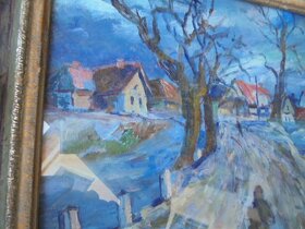 OBRAZ OLEJ  NA KARTONU - 7