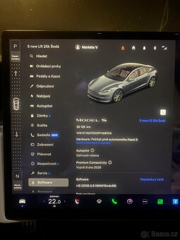 Tesla S, LR, 26 tis. km, tov. záruka, krémová kůže, yoke - 7