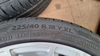Alu kola VW 18" 5x112 letní pneu 225/40 R18 6-7mm Golf - 7