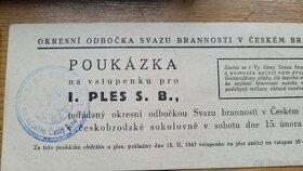 SVAZ BRANNOSTI - pamětní dýka a dokumenty 1945-1949 - 7